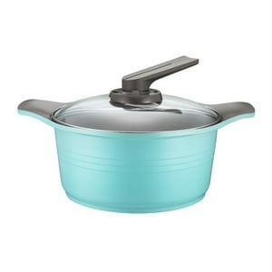 Cacerola Con Asas Silicona 24Cm 4,4Lt Celeste Roichen