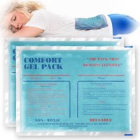 Paquete De Gel Accurate Comfort 9 X 12, Paquete De 2 Unidades Para Terapia De Frío Y Calor