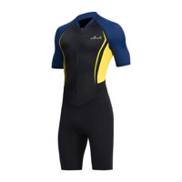 Magideal - Traje De Neopreno Corto Para Hombre, De Manga Corta Y Protección Solar, De 1,5 Mm De Primera Calidad, Para Natación, Buceo, Surf Y Pesca Submarina. Xxxl