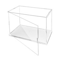 Magideal - Vitrina Contenedora De Acrílico Transparente, Elegante, Con Base, Mostrador De Almacenamiento, Protección A Prueba De Polvo, Vitrina Para Modelos De M