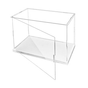 Magideal - Vitrina Contenedora De Acrílico Transparente, Elegante, Con Base, Mostrador De Almacenamiento, Protección A Prueba De Polvo, Vitrina Para Modelos De M