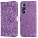 thumbnail image 1 of Funda tipo cartera FOXDOCK para Realme C65 4G , diseño girasol en relieve, cuero PU, cierre magnético, soporte y tarjetero, 1 of 5