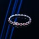 thumbnail image 2 of Pulseras Clásicas de Rubí Creado con Corte Ovalado Chapadas en Oro de 18K para Mujer Pulsera de Tenis de Plata Esterlina S925 para Esposa 6-7.5 Pulgadas, 2 of 5