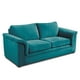 thumbnail image 2 of Sofa Ancona 3 C Tela Velvet Turquesa, 2 of 7