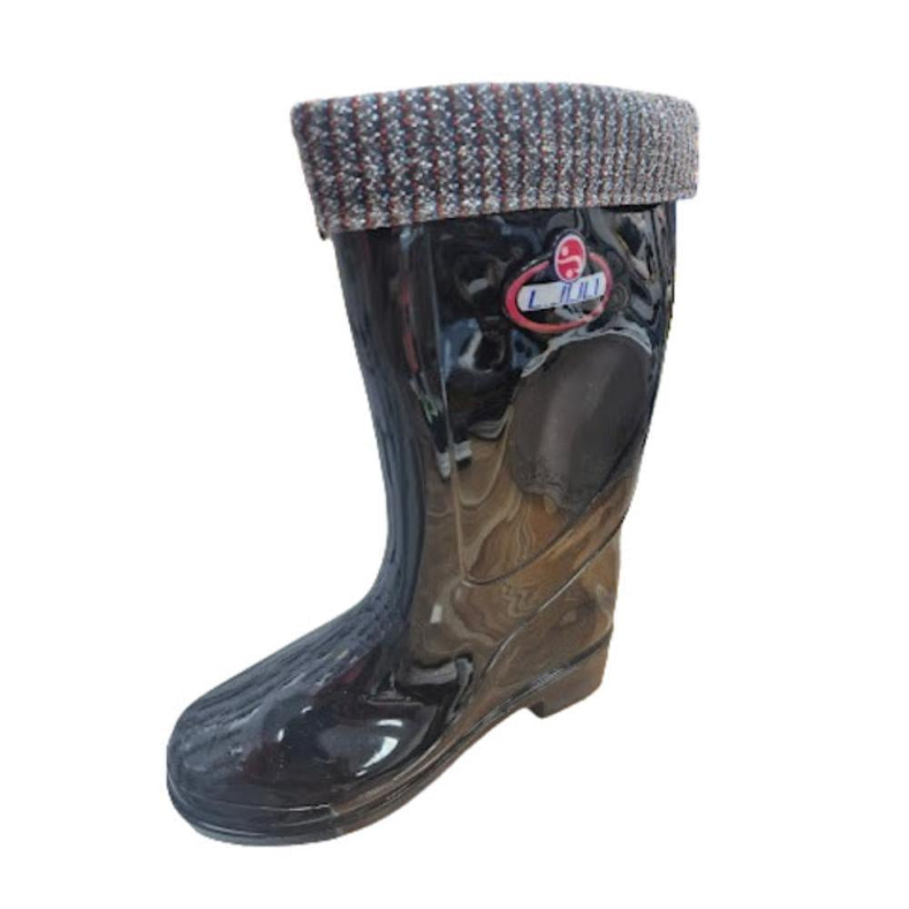 Vinnys Outlet - Bota De Agua Lluvia Mujer Negro