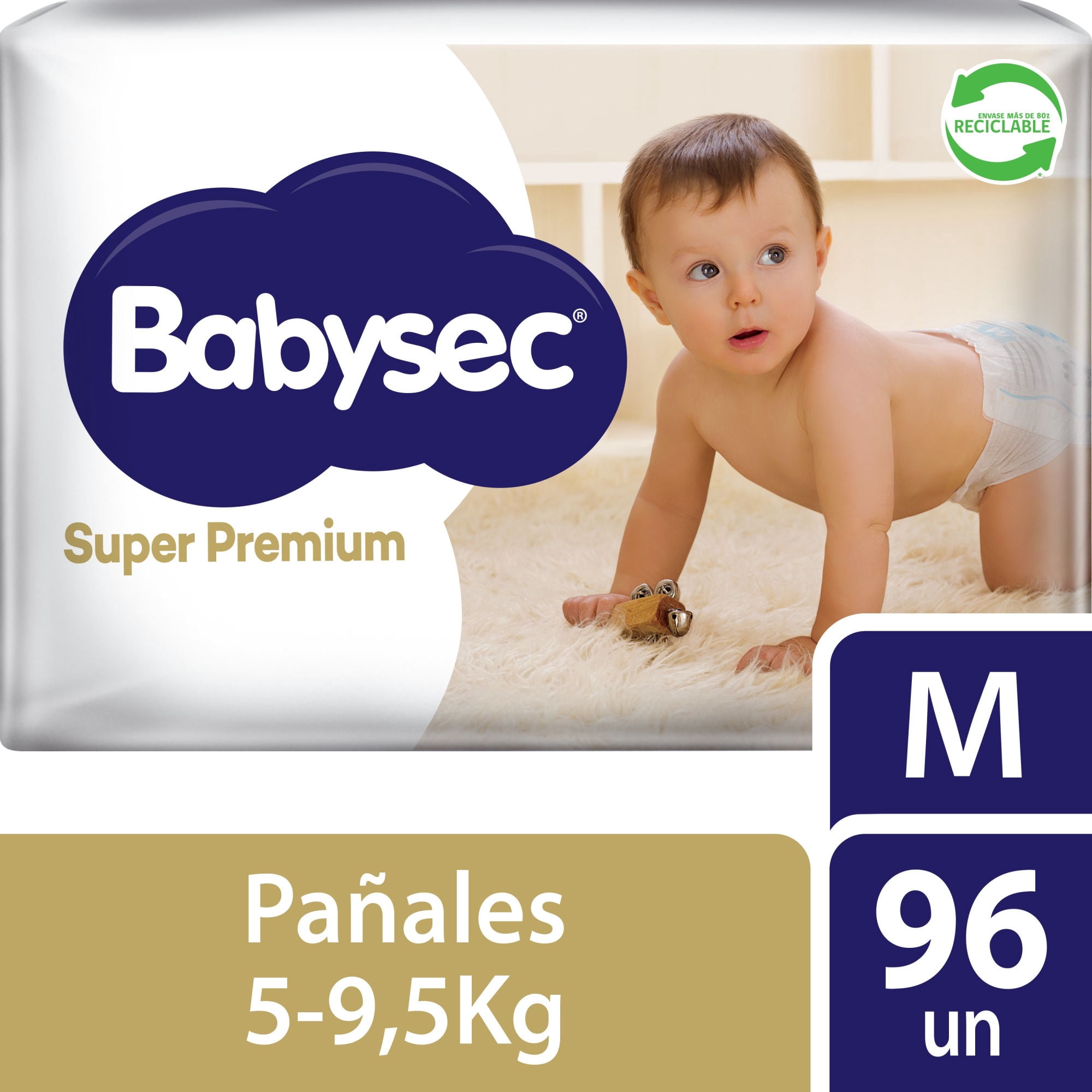 Pañales De Bebé Babysec Súper Premium M
