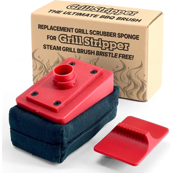 Cepillo de Limpieza Grill Stripper sin Cerdas con Esponja