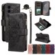 thumbnail image 1 of Para Samsung Galaxy S25 FE 5G Funda Tipo Billetera, 9 Ranuras para Tarjetas Bloqueo RFID Bolso Cruzado Cubierta de Cuero, Bolsillo con Cierre, Correa de Muñeca y Hombro Desmontable, Funda Protectora, 1 of 11