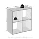 thumbnail image 2 of Librería Furinno PELLI de 4 cubos, blanca, 30 x 60 x 60 cm, 2 of 6