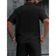 thumbnail image 3 of Polera Hombre Manga Corta Textura Suave Cierre Tendencia 0273, 3 of 3