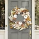 thumbnail image 3 of Corona de otoño para puerta de 14/18 pulgadas, guirnalda de otoño de bayas de ratán artificial para Halloween, coronas de Halloween para decoración de puertas delanteras, corona de calabaza para decor, 3 of 7