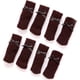 thumbnail image 1 of Daycount® - 8 fundas de punto para patas de silla, mesa, muebles, protectores de suelo, color marrón, 1 of 6