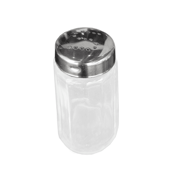 Salero Vidrio Con Tapa Acero