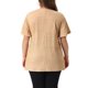 thumbnail image 3 of Agnes Orinda Blusas de Mujer Tallas Grandes Cuello en V Metálico Manga Corta Camiseta Tops de Fiesta 3X Champán, 3 of 6