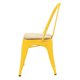 thumbnail image 3 of Silla Tolix Asiento Madera Replica Amarillo, 3 of 3