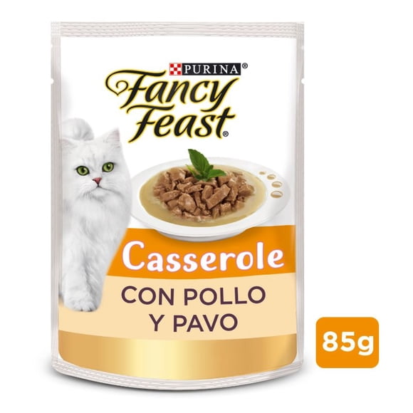 Pack alimento húmedo para gato FANCY FEAST® Casserole con Pollo y Pavo 15x85g