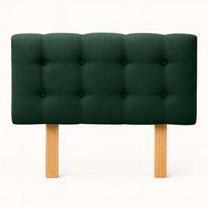 Ethan Desing - Respaldo 2 Plazas Botón Repujado Verde