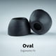 thumbnail image 4 of Almohadillas COMPLY 400 Core Series de espuma viscoelástica – color negro, 4 of 7