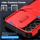 thumbnail image 4 of Funda Resistente para Samsung Galaxy A35 5G con Tapa Deslizante y Protección Militar Rojo, 4 of 5