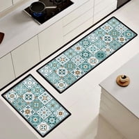 Wyj Hogar - Set De 02 Alfombra De Cocina Impermeable De Cuero Nappa Md02