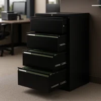 Recilock - Kardex Doble 4 Cajones - Linea Black Sa-Sc-S02