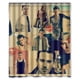 thumbnail image 1 of Cortina de ducha elegante con diseño de Channing Tatum Collage, juego de cortinas de baño con ganchos, tamaño 60 x 72 pulgadas, 1 of 3