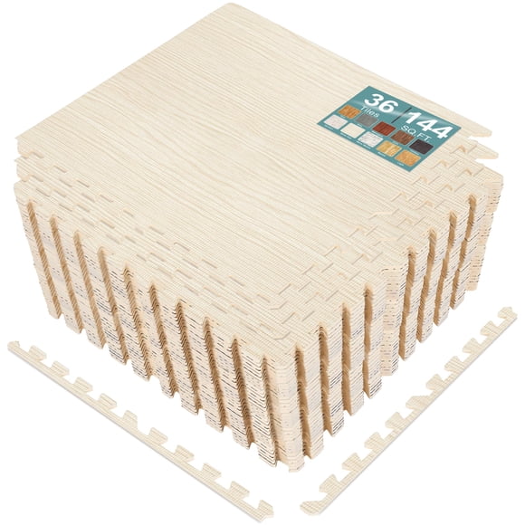 Alfombra Sorbus Wood Grain 144 m2 Pies con azulejos entrelazados