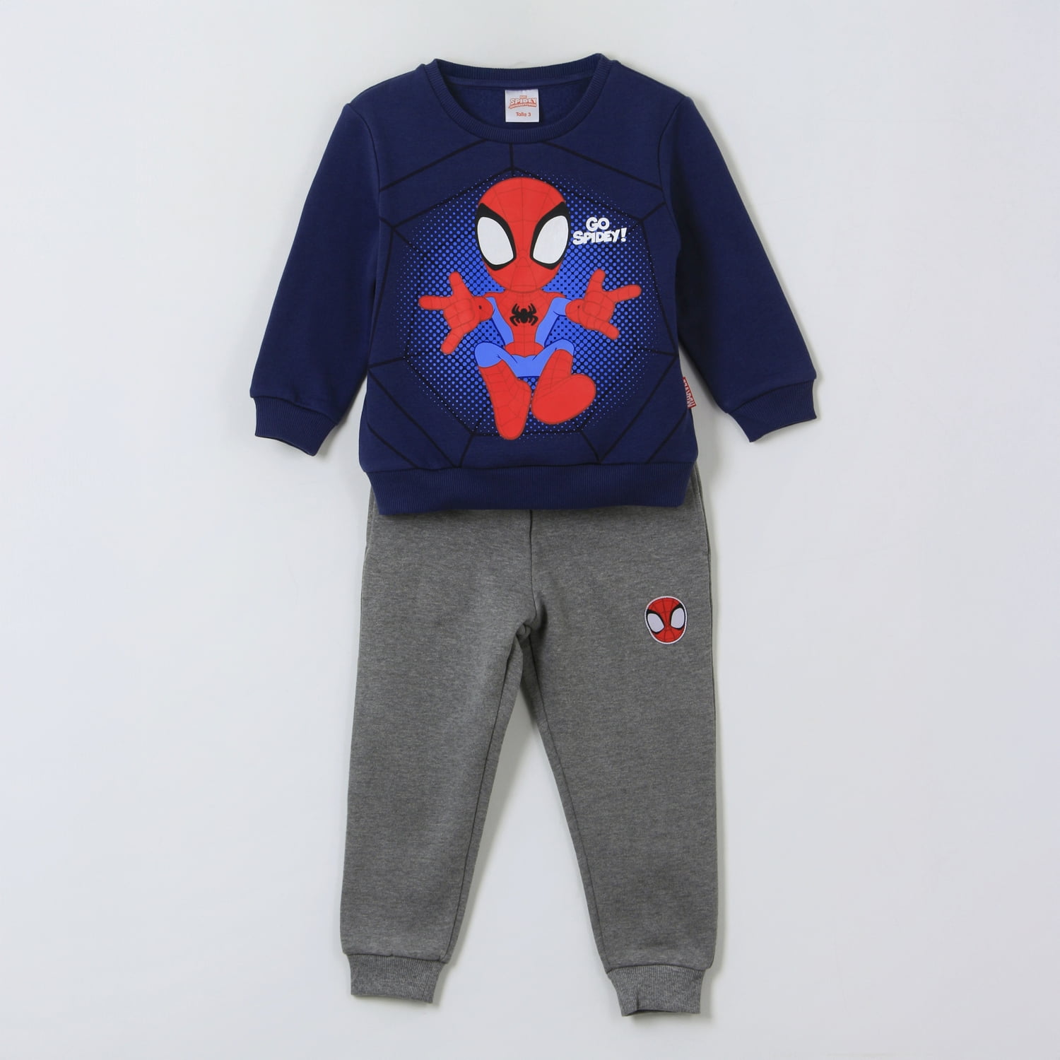 Conjunto Buzo Niño Print Go Spidey Azul Marvel