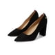 thumbnail image 1 of Zapatos Tommy Hilfiger Abilene para mujer, tacón, gamuza negra 8.5, 1 of 3