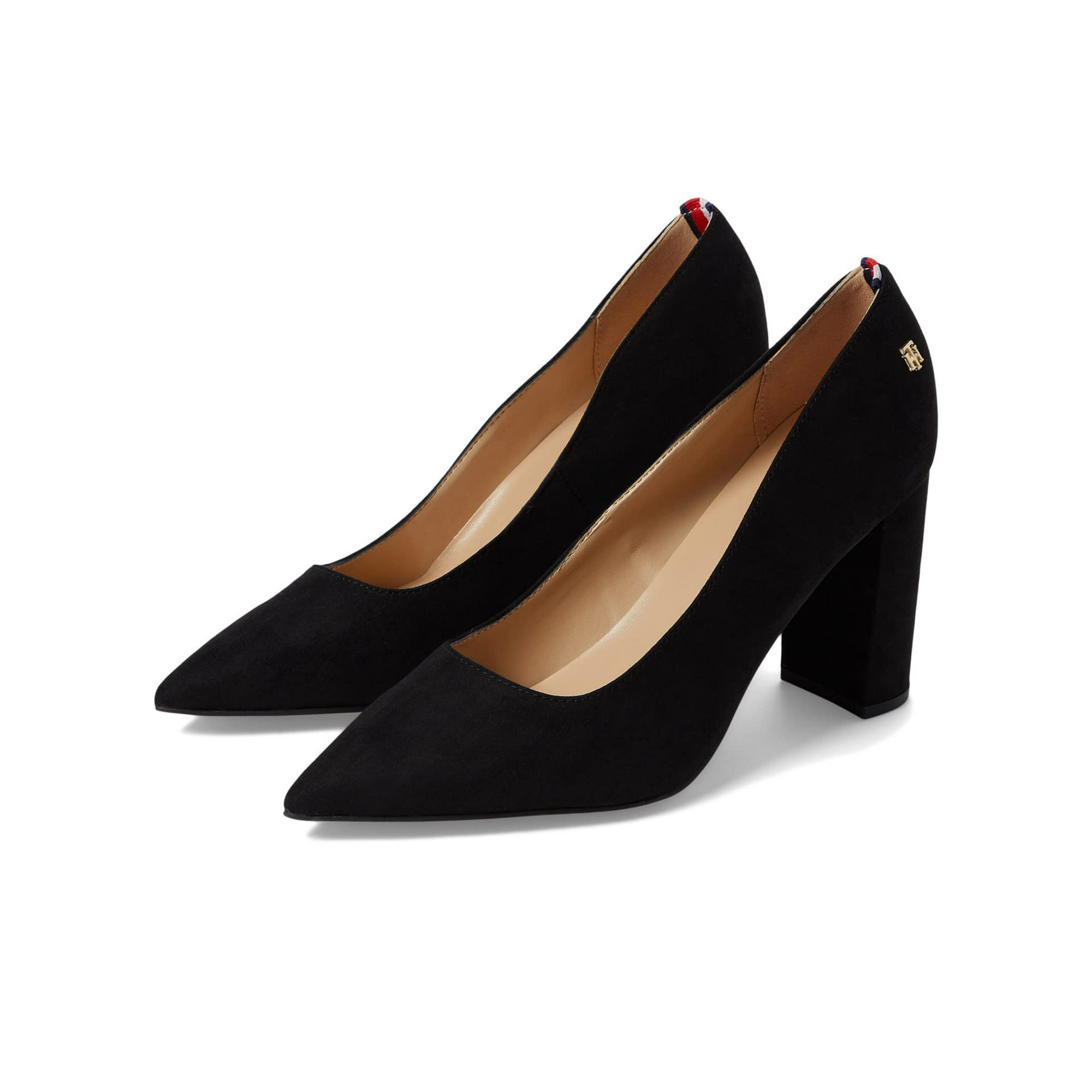 Zapatos Tommy Hilfiger Abilene Para Mujer, Zapatos De Tacón Negros, Talla 6
