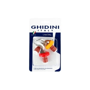 Ghidini - Set 3 Tapon Botella Vino Daily