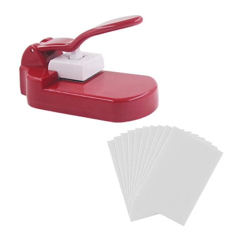 Magideal - Máquina Para Rompecabezas, Artesanía En Papel, Fabricante De Rompecabezas, Suministros De Plástico, Juguetes Hechos Diy Para La Escuela, , Rojo