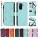 thumbnail image 3 of Funda Cartera Mariposa para [Xiaomi Redmi A5 4G] con Soporte y Cremallera Verde menta, 3 of 6