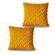 thumbnail image 3 of Set De 2 Fundas De Cojines Diseño Espiga 45cm X 45 Cm Amarillo, 3 of 4