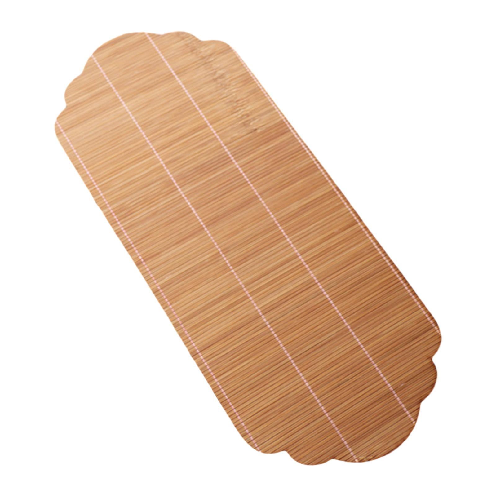 Magideal - Mantel Individual De Bambú, Posavasos Resistente Al Calor, Vajilla Tradicional De 19,69 "x 9,06", Almohadilla De Aislamiento Térmico, Tapete Para Té Y Oval