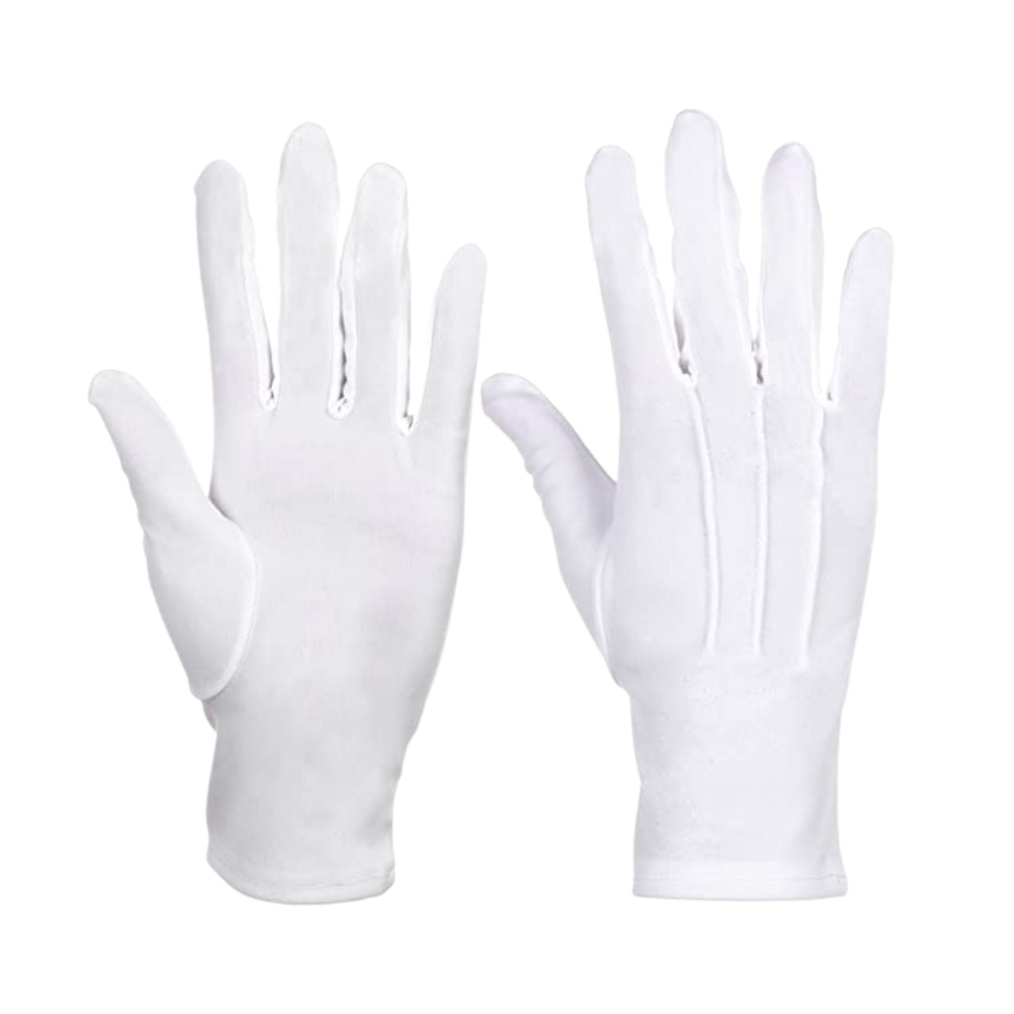Ekol - Guantes Blancos Formal Algodón Guardia De Honor Ceremonial