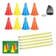 thumbnail image 1 of 10 Conos Con Orificio 32 cm + 5 Bastones 100 cm Entrenamiento, 1 of 2