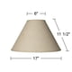 thumbnail image 4 of Lamp Shade Springcrest Empire, tela de arpillera marrón beige, 4 of 6