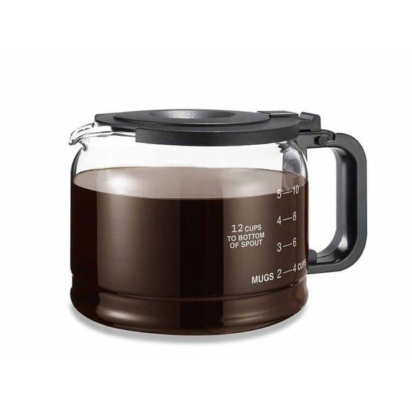 Carafe One-All de vidrio transparente de repuesto para 12 tazas para cafetera