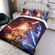 thumbnail image 3 of Star Wars Conjunto de sábanas temático, trío de piezas, cómodo y amigable con la piel, diseño único, regalo de decoración para el hogar para familiares, amigos y fans,135cm *200cm, 3 of 6
