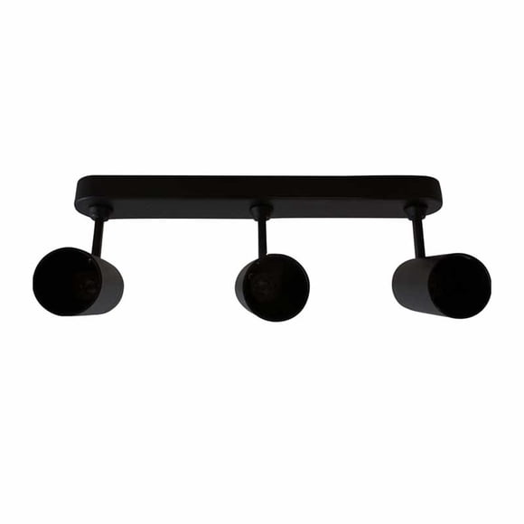 Barra 3 Luces GU10 Arsis Negro Mate S/Amp