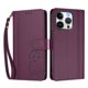 thumbnail image 3 of Funda Cartera Trébol para iPhone 16 Pro Max con Ranuras Tarjetas y Carga Inalámbrica Violeta, 3 of 6