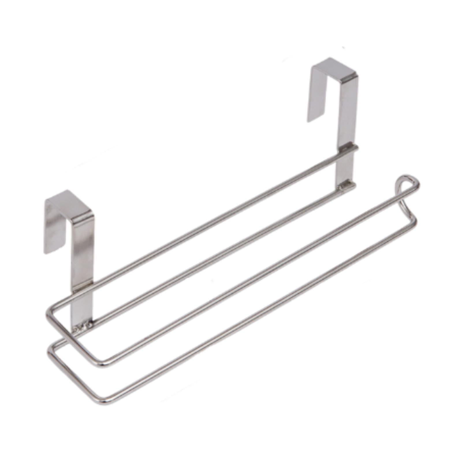 Magideal - Portarrollos De Papel Higiénico De Acero Inoxidable Resistente Y Fácil De Limpiar, Soportes Para Rollos De Cocina Y Soportes Para Envoltorios De Papel Dos Ganchos