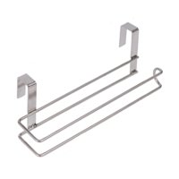 Magideal - Portarrollos De Papel Higiénico De Acero Inoxidable Resistente Y Fácil De Limpiar, Soportes Para Rollos De Cocina Y Soportes Para Envoltorios De Papel Dos Ganchos