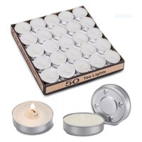 Genérico - Pack De 50 Velas Blancas Decorativas