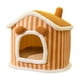 thumbnail image 2 of Encantadora Cama Para Gatos, Casa, Cojín Para Mascotas, Cómoda Y Cálida Perrera, Casas Para Cachorros De Invierno, M, Marrón, 2 of 5