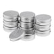 thumbnail image 3 of 10x 60ml cosméticos de aluminio redondos crema bálsamo de labios vacíos contenedores tarros de plata de esta?o, 3 of 5