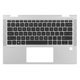 thumbnail image 1 of Top Cover HP Teclado Retroiluminado Español Plata para Notebook EliteBook x360 830 G7 (Nuevo), 1 of 2