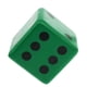 thumbnail image 4 of esponja dados espuma punto dados jugando a los dados de matemáticas enseñanza ventilación juguete verde, 4 of 5