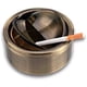 thumbnail image 1 of Cenicero a prueba de viento con tapa abatible para uso en interiores o exteriores, cenicero para fumadores, cenicero de escritorio para fumar, decoración para el hogar y la oficina, ceniceros clásicos, 1 of 7